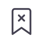 Bookmark X SVG Icon